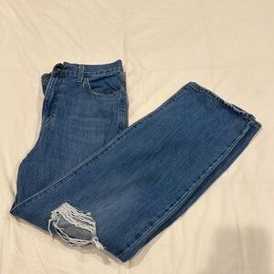 Levi High Waisted Straight Jeans